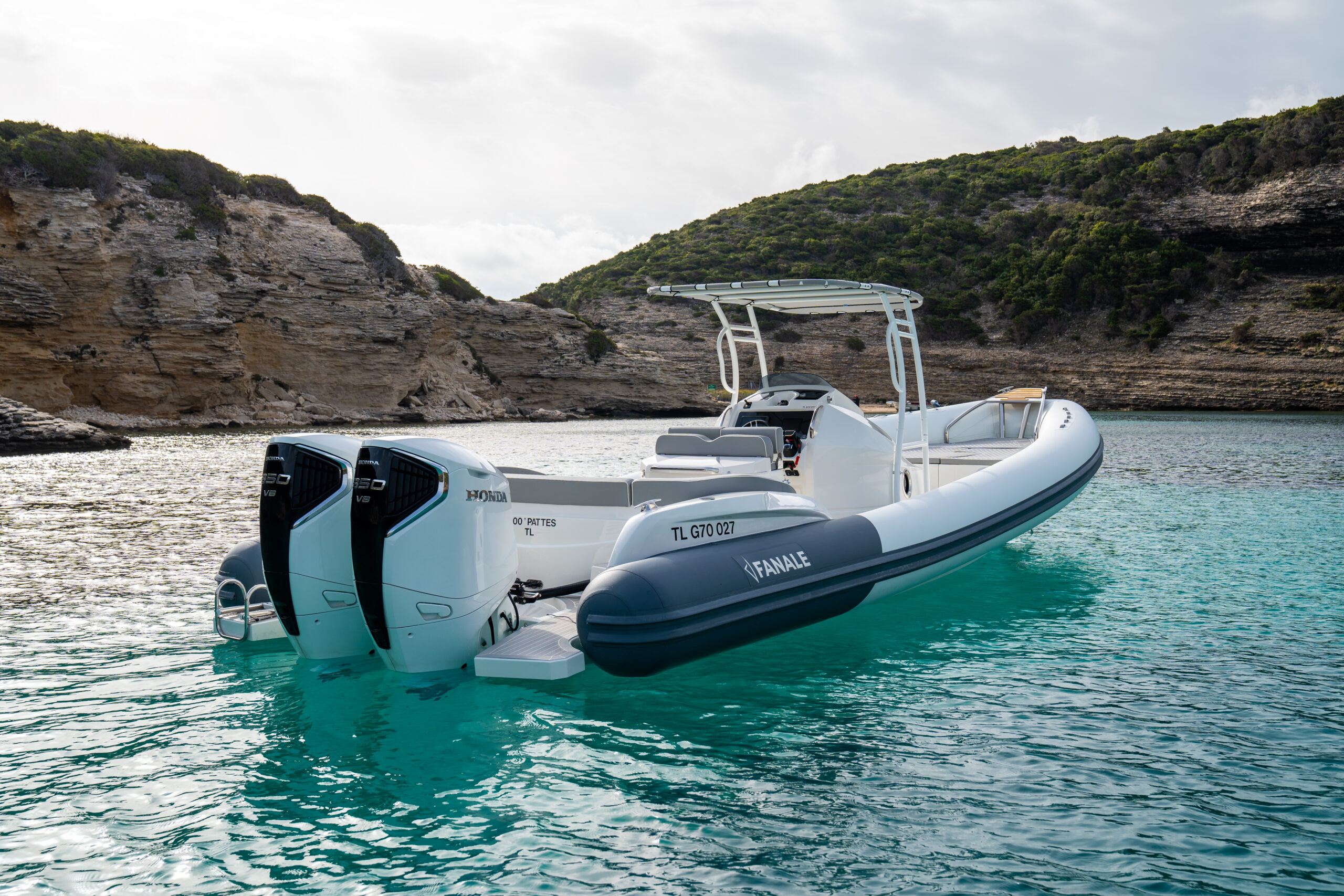 Semi-rigide Fanale Marine Libecciu motorisation